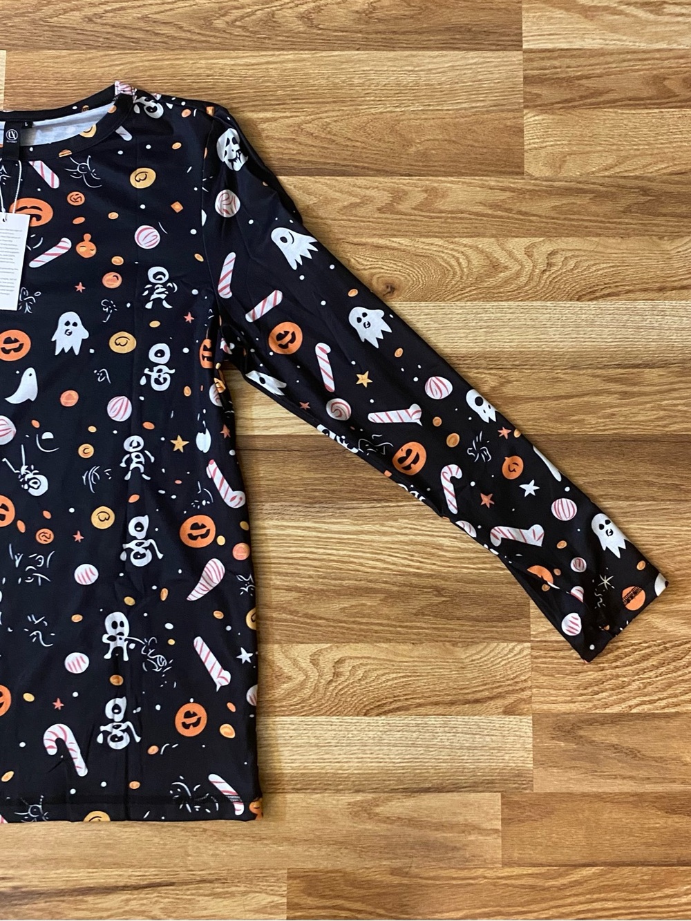 Halloween Ghost & Pumpkin Costume Long Sleeve Tee Shirt Size Large NWT - Picture 3 of 13